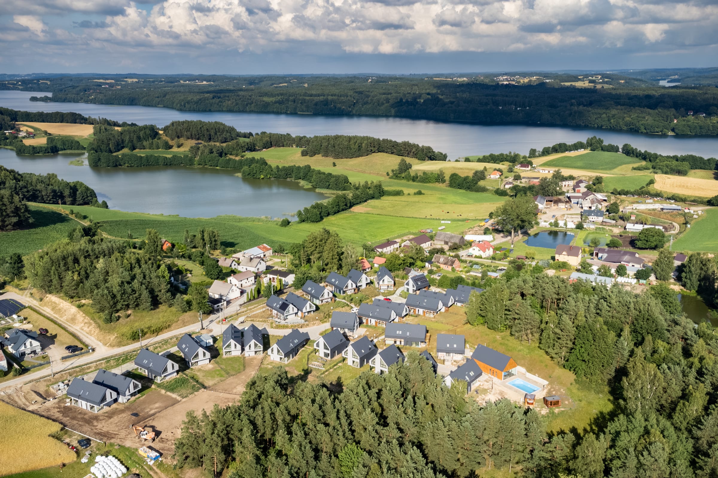 Widok na jeziora Kaszub